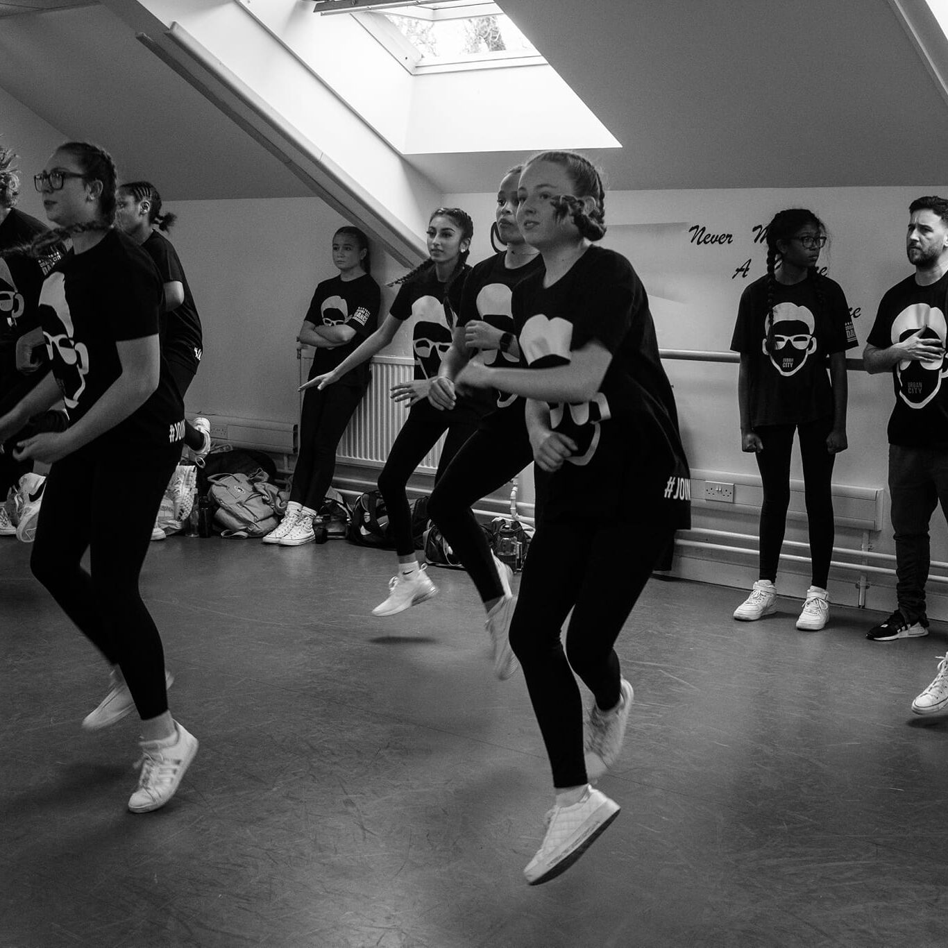 Crawley Dance school rehearsing for a show Dance School